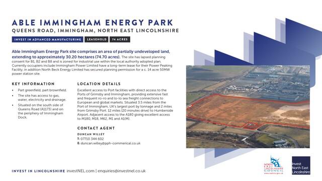 Able Immingham Energy Park