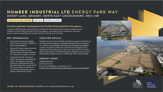 Humber Industrial LTD Energy Park Way